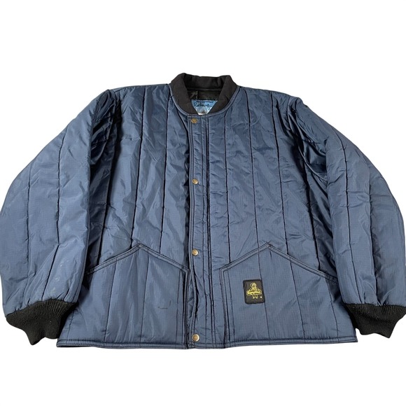 Refrigiware Other - Refrigiwear Insulated Puffer Men's Long Coat Size 2XL Navy Blue Warm Full Zip *